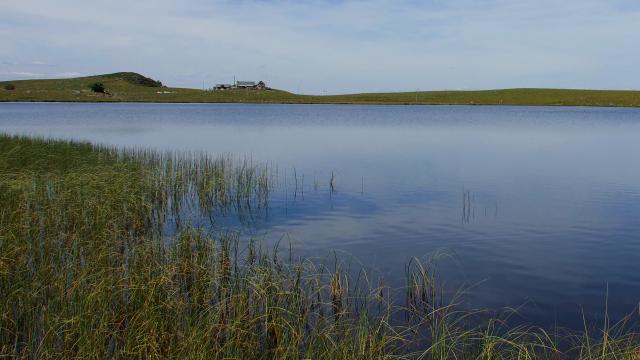Lac de Born on the Aubrac lake route