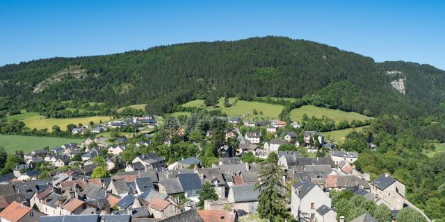 View of the village of Chanac from the medieval tower.