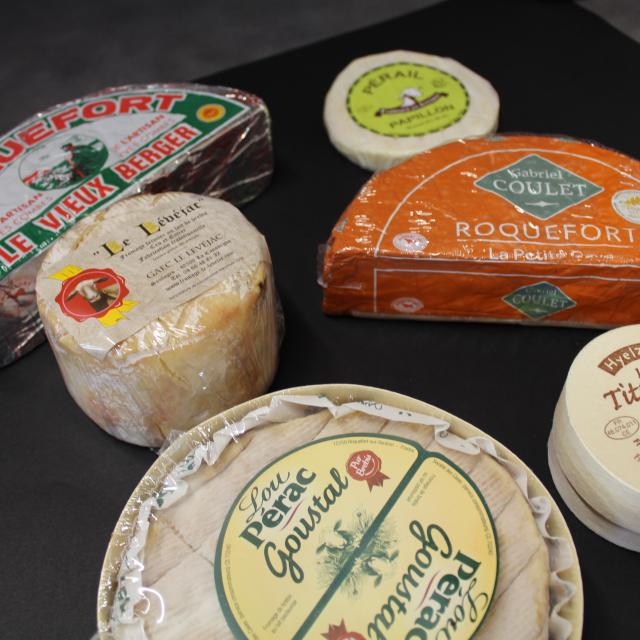 Sheep's milk cheeses, Roquefort, Lou Perac, Lou Titounet.