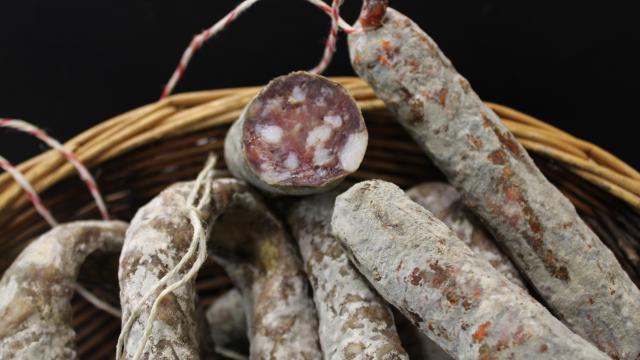 Local charcuterie - home-made dry sausage and salami