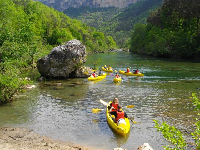 Canoe trip down the Gorges du Tarn.