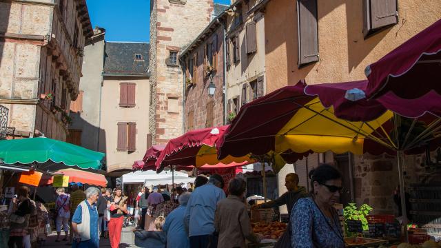 La Canourgue Little Lozerian Venice market on Tuesday mornings