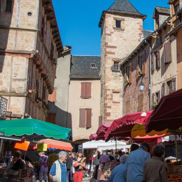 La Canourgue Little Lozerian Venice market on Tuesday mornings