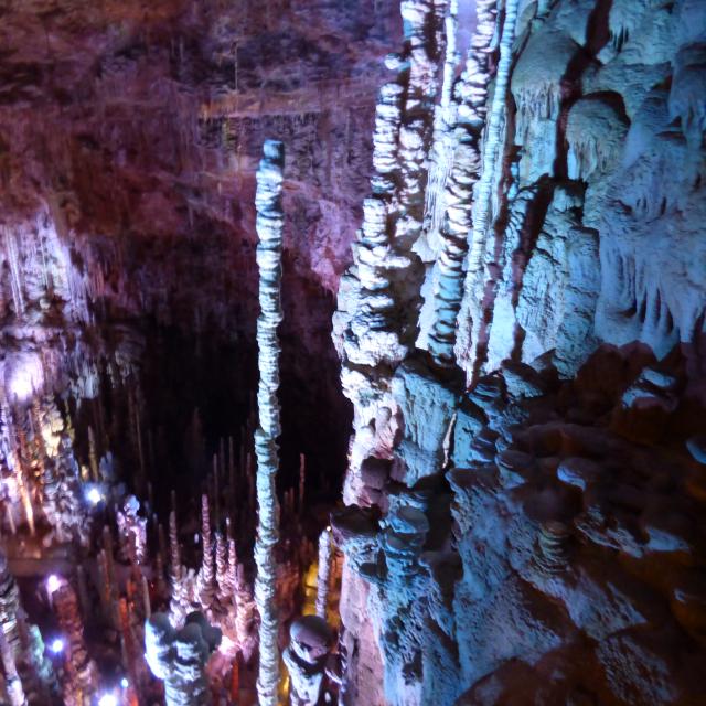 Colorful Aven Armand cave.