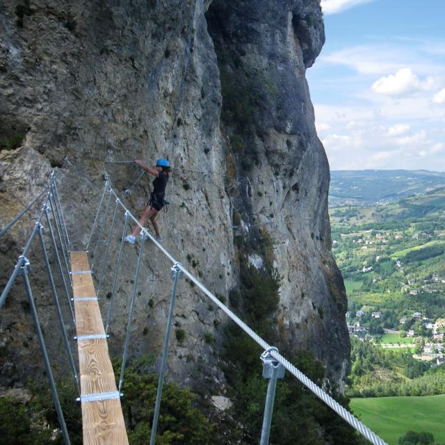 Via Ferrata de La Canourgue sur à Roqueprins