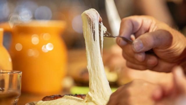 Aligot sausage buron aubrac.