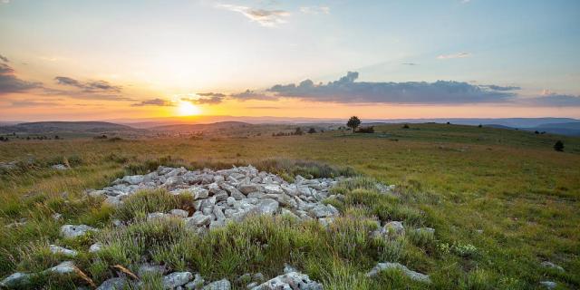 Causse de Sauveterre sunset nature