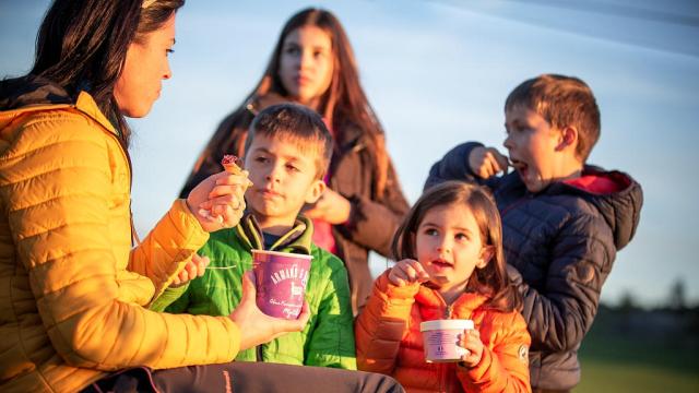 Armand et Marie sheep's milk ice cream tasting.
