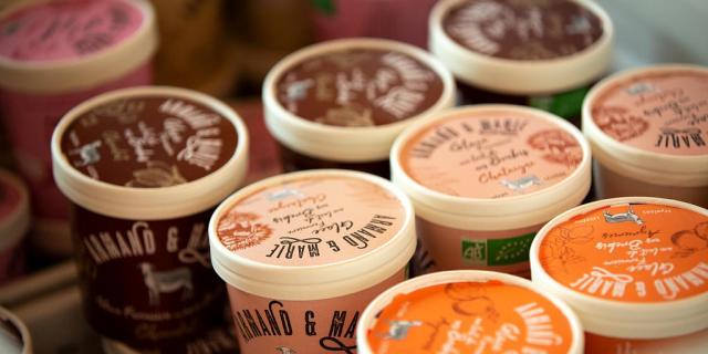 Armand et Marie sheep's milk ice cream.