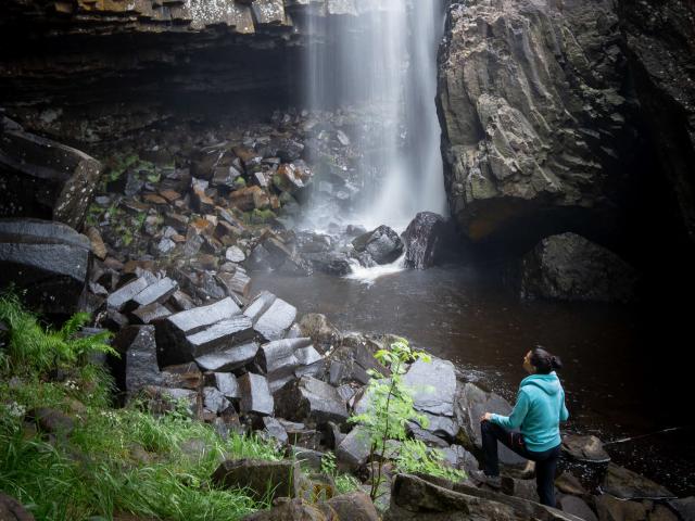 Cascade du Déroc, the highest waterfall in Aubrac.
