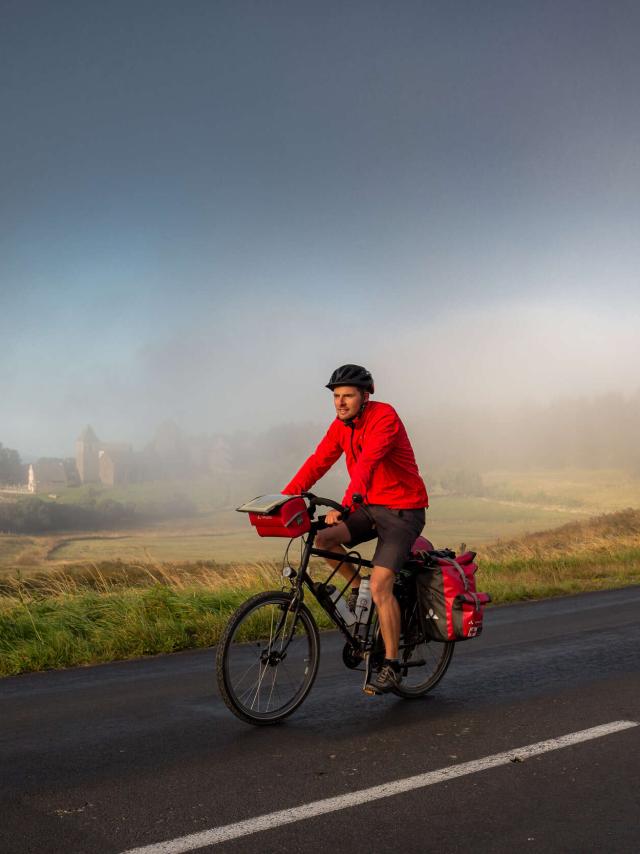 Balade en vélo entre vallée du lot et aubrac.