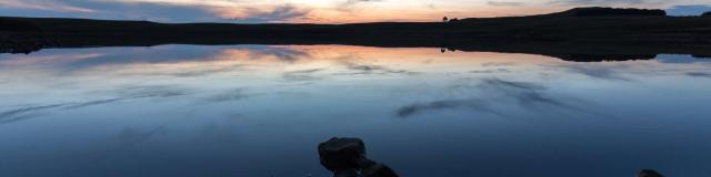 Lac Des Moines Aubrac plateau Aveyron.