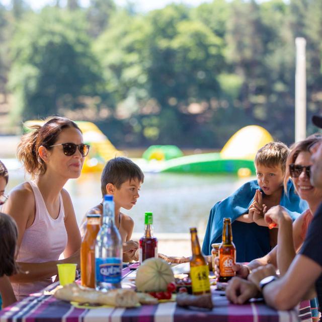 Picnic at Lac du Moulinet.