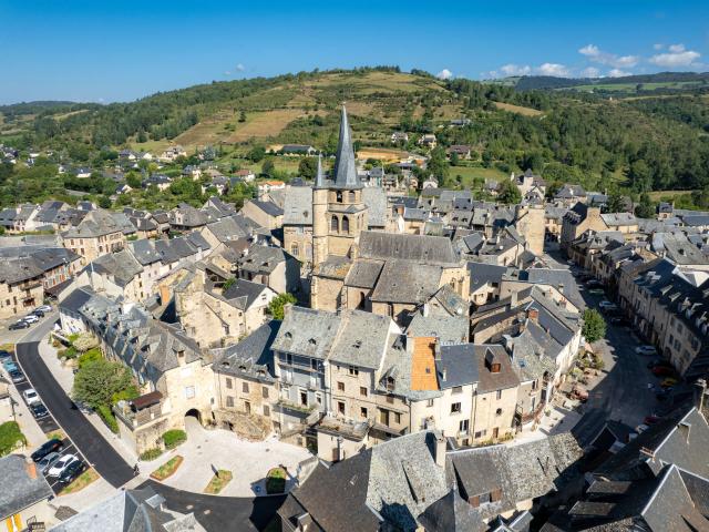 Saint Côme D'olt, seen from the sky.