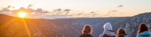 Sunset at Point Sublime on the Causse de Sauveterre