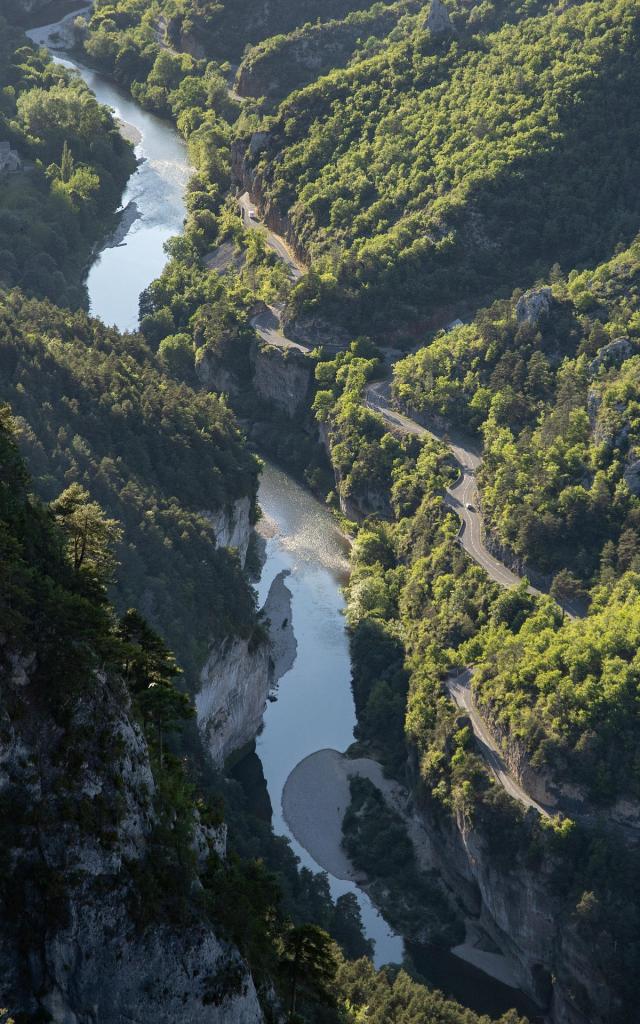Panorama from Roc des Hourtous on the Causse Méjean overlooking the Gorges du Tarn