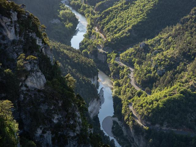 Panorama from Roc des Hourtous on the Causse Méjean overlooking the Gorges du Tarn