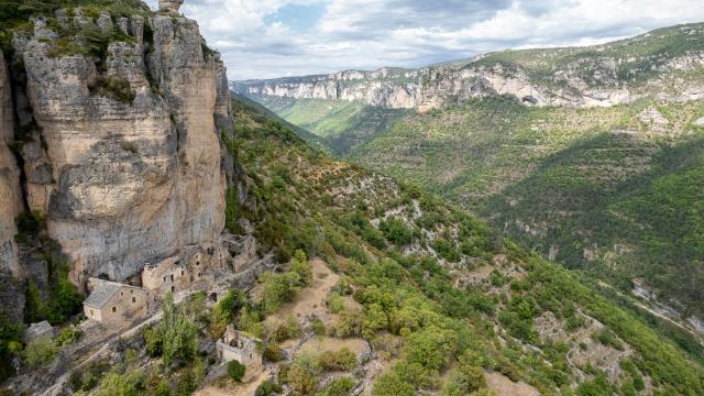 troglodyte village Eglazines view gorges du tarn