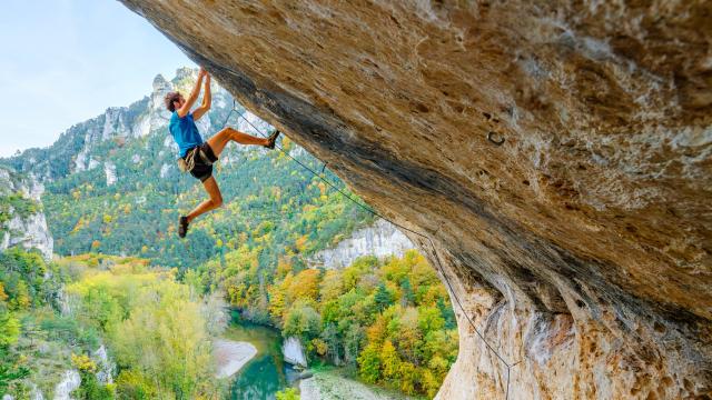 escalade cirque des baumes gorges du tarn
