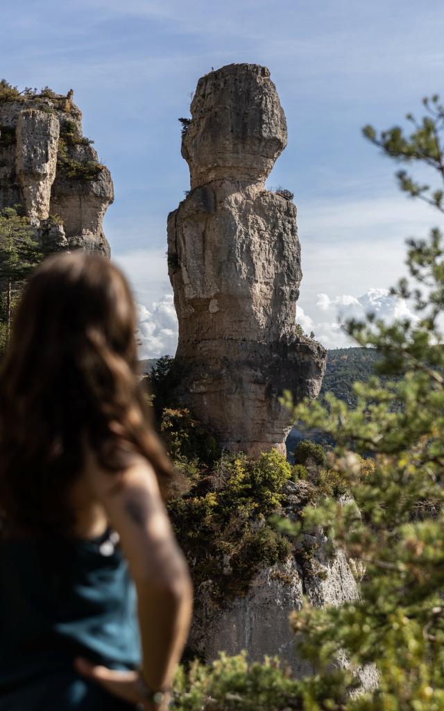 vue rochers Gorges de la Jonte