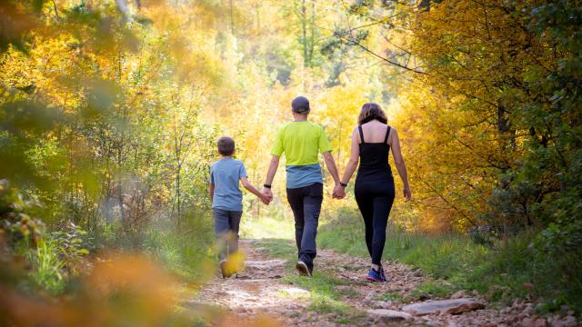 family outing autumn lozère