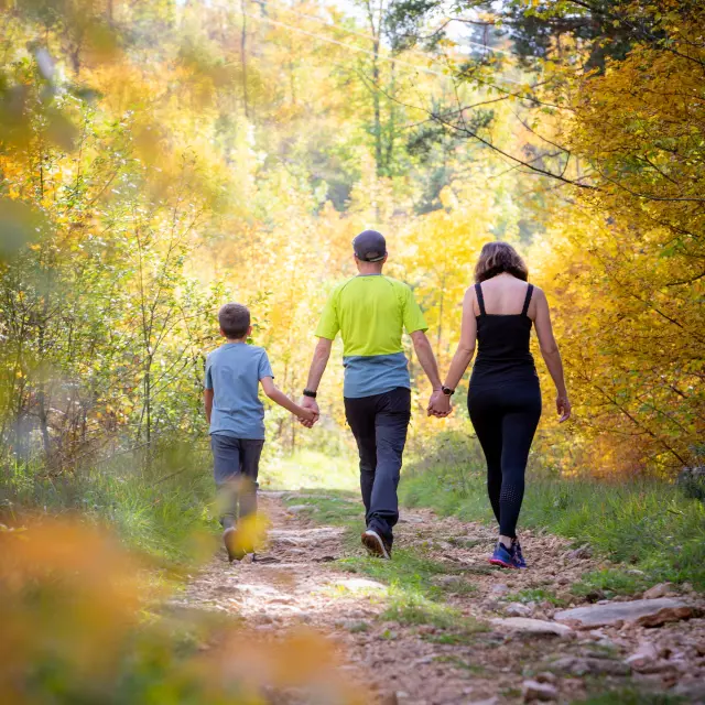 family outing autumn lozère