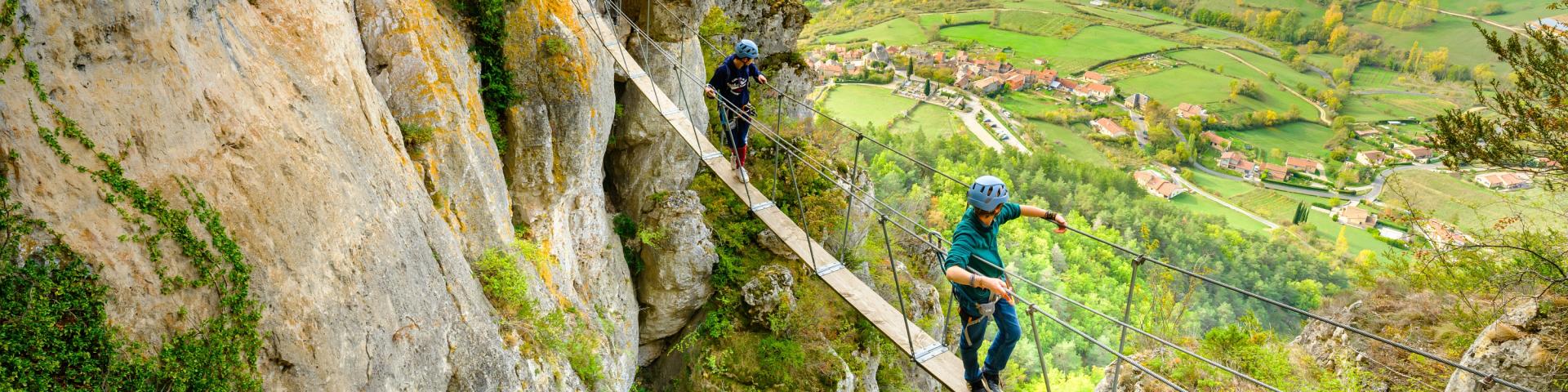via ferrata liaucous gorges du tarn