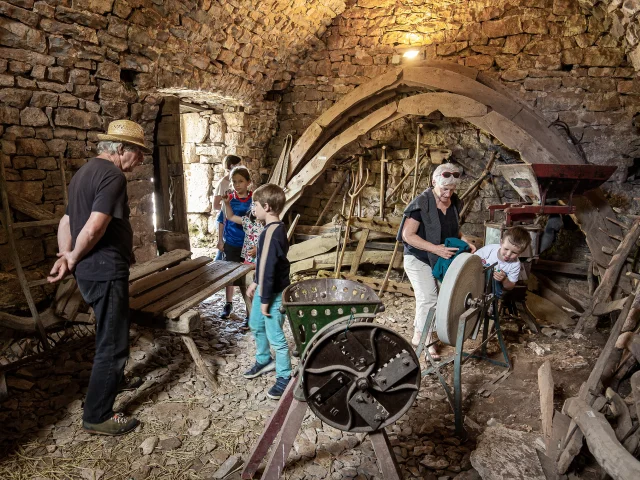 Visite ferme caussenarde d'autrefois
