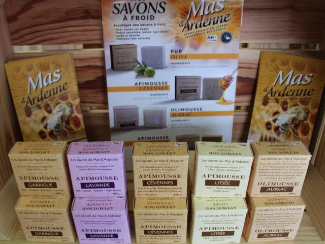 Apimousse soaps made in Lozère